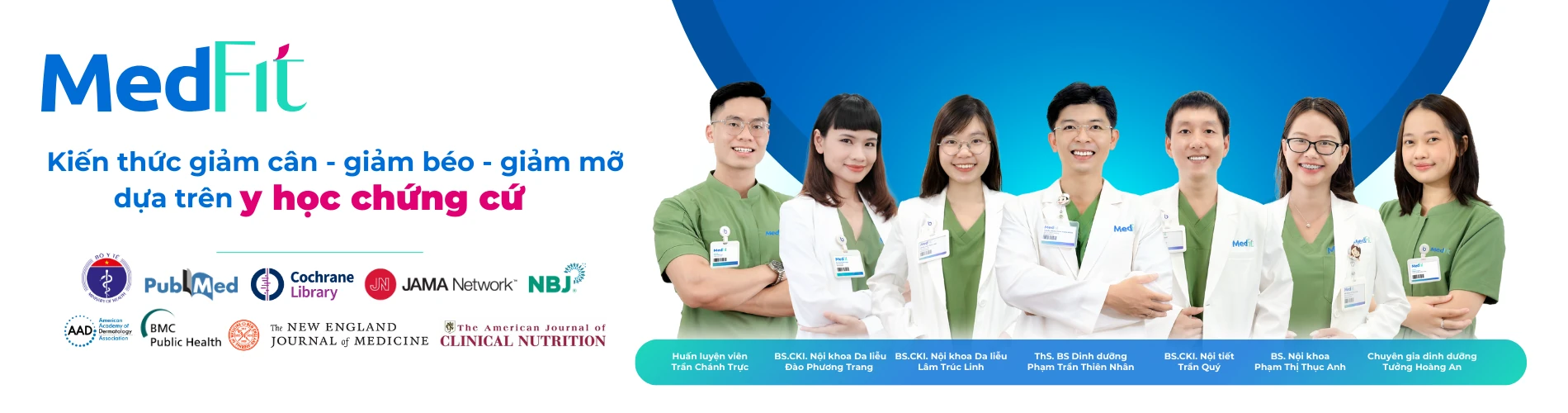 Banner kiến thức giảm cân giảm béo giảm mỡ dựa trên y học chứng cứ