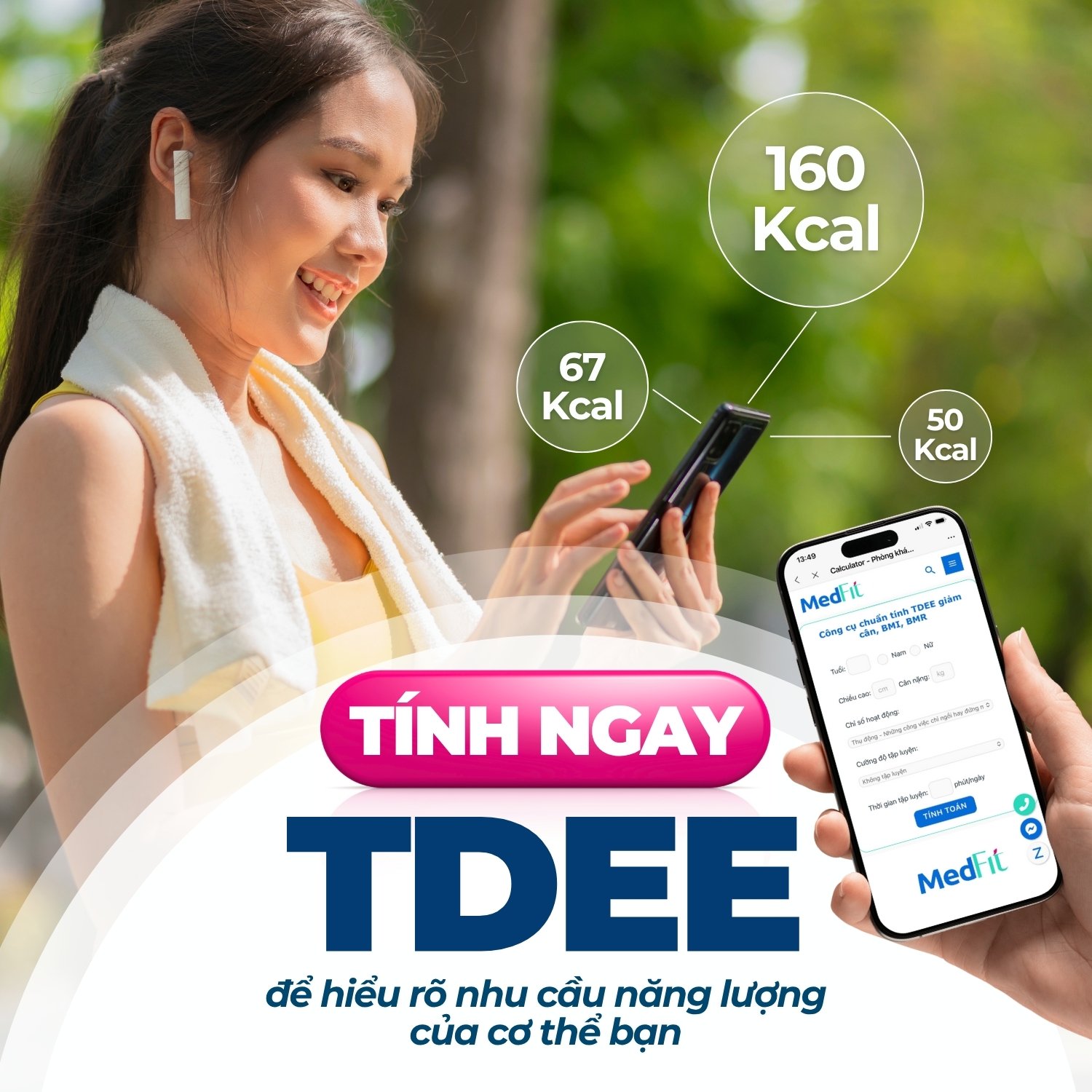 Banner tính TDEE - Mobile