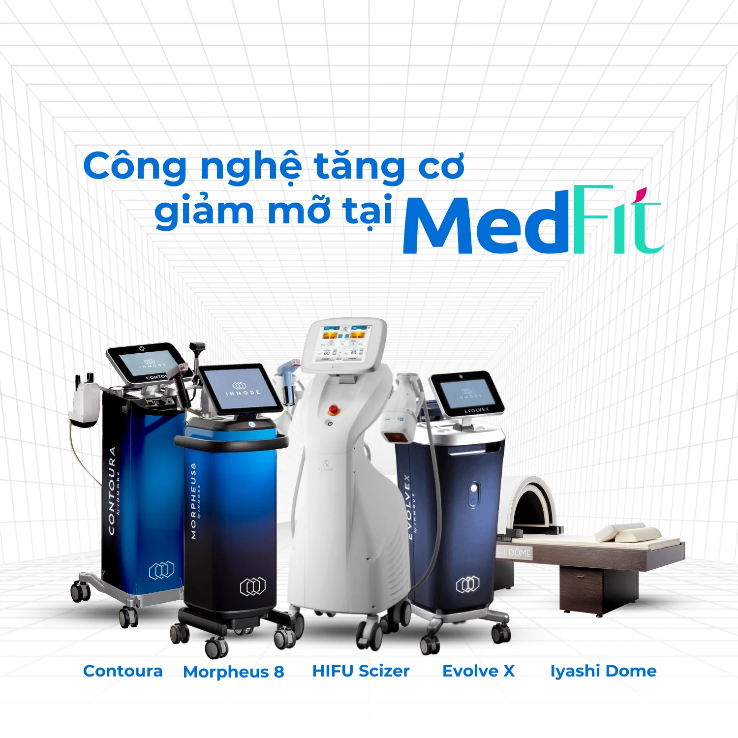 Banner công nghệ tăng cơ giảm mỡ tại MedFit