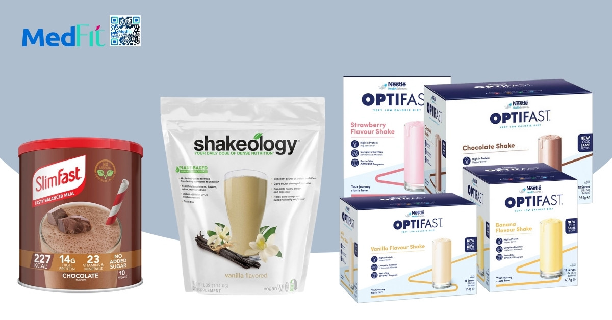 slimfast, shakeology và optifast