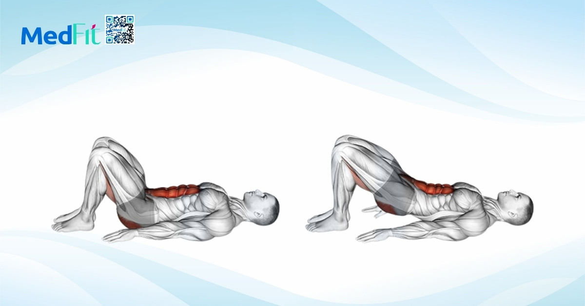 hình minh họa bài tập pelvic tilt