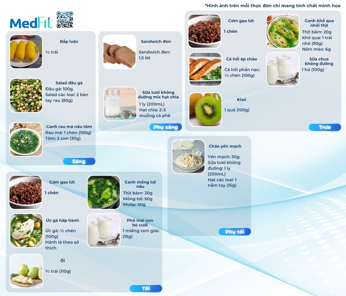 thực đơn 2000kcal mẫu ngày 2 dành cho mẹ đang cho con bú muốn giảm cân