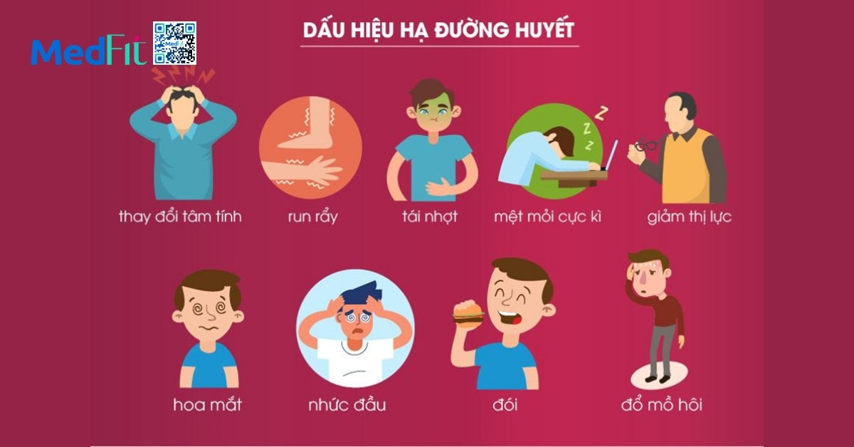 các dấu hiệu hạ đường huyết