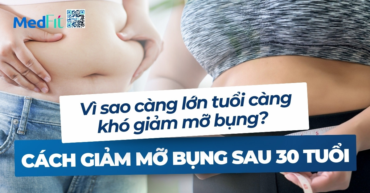 cách giảm mỡ bụng sau 30 tuổi