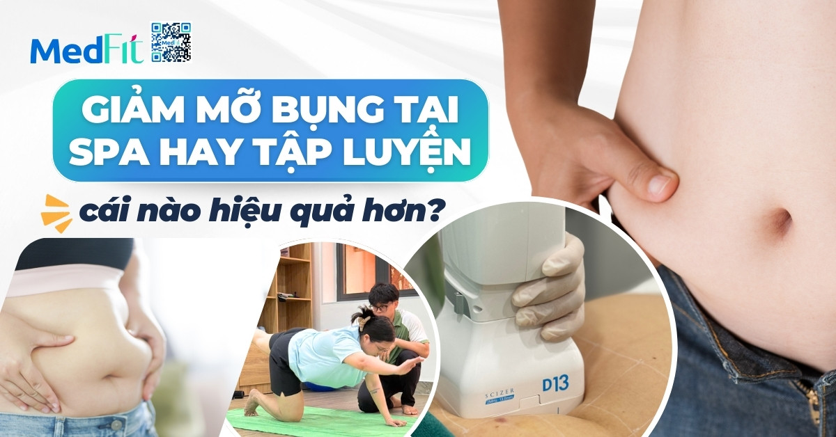 giảm mỡ bụng tại spa hay tập luyện, cái nào hiệu quả hơn