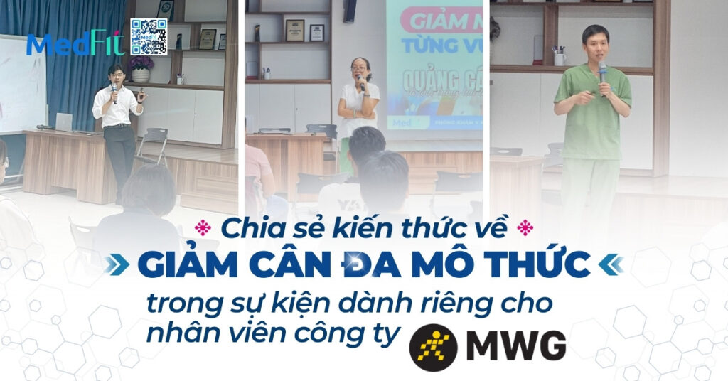 medfit chia sẻ kiến thức về giảm cân đa mô thức tại sự kiện dành cho nhân viên công ty mwg