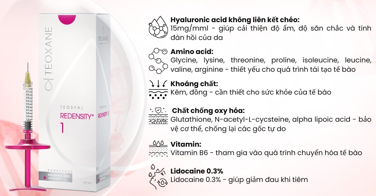 Bảng thành phần Redensity 1