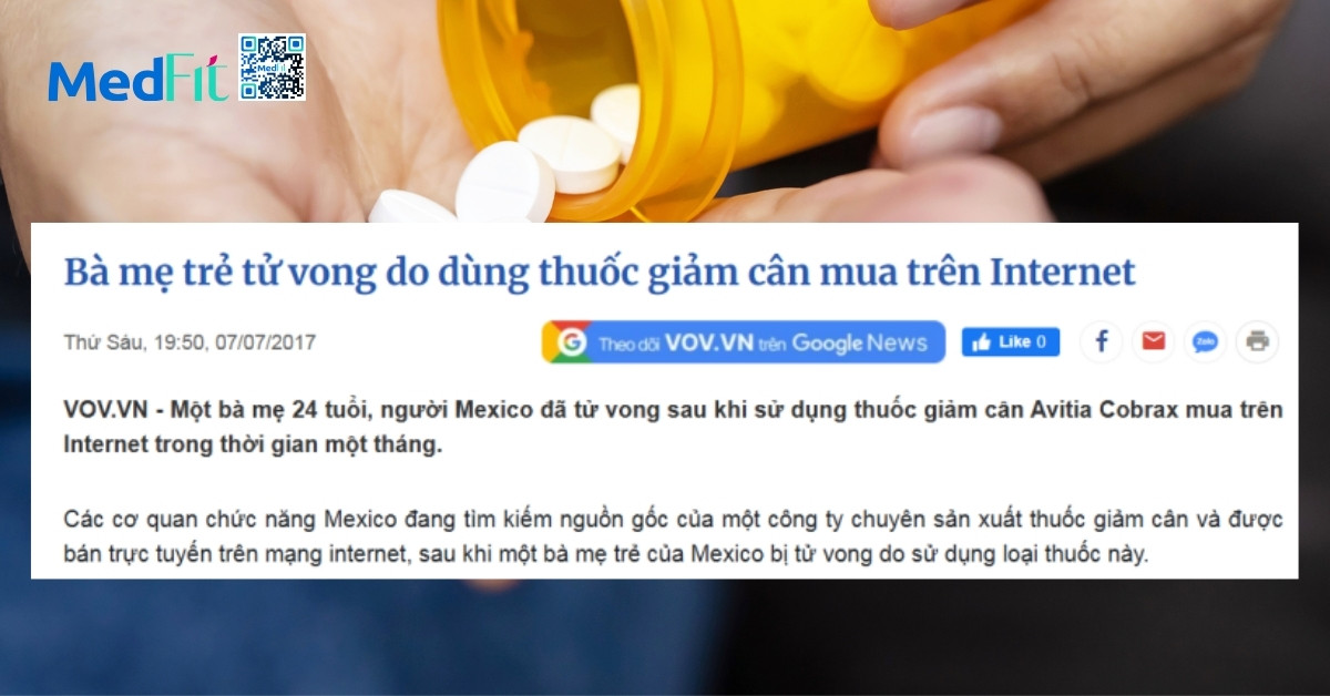 báo cáo một bà mẹ tự ý sử dụng thuốc giảm cân