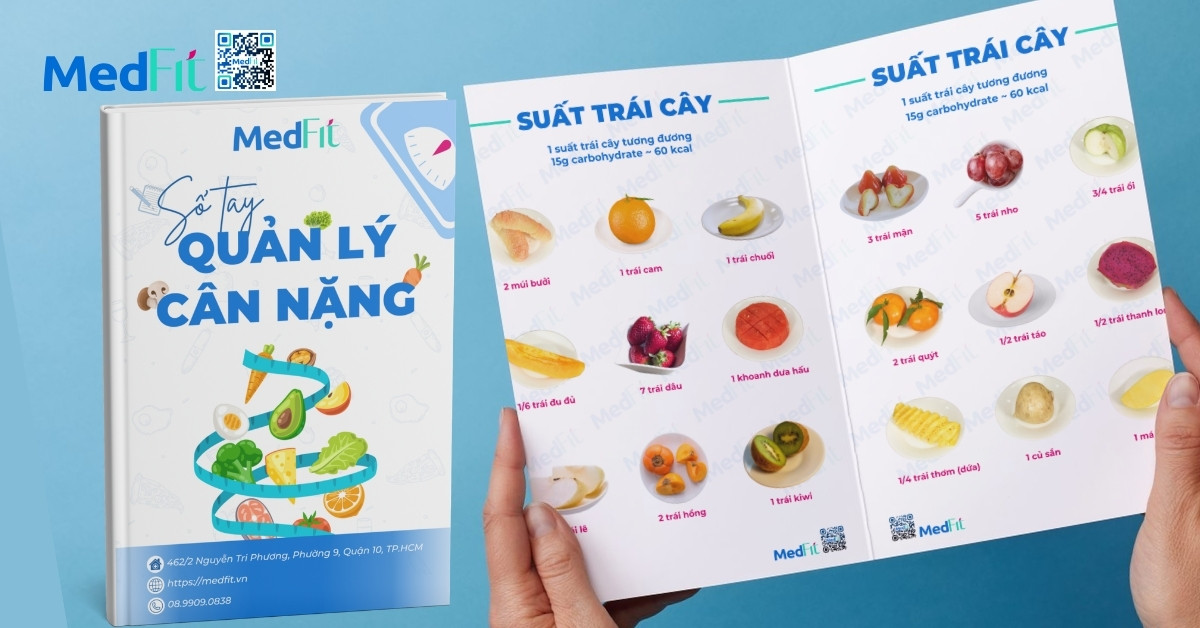 cuốn sổ tay dinh dưỡng do medfit thiết kế