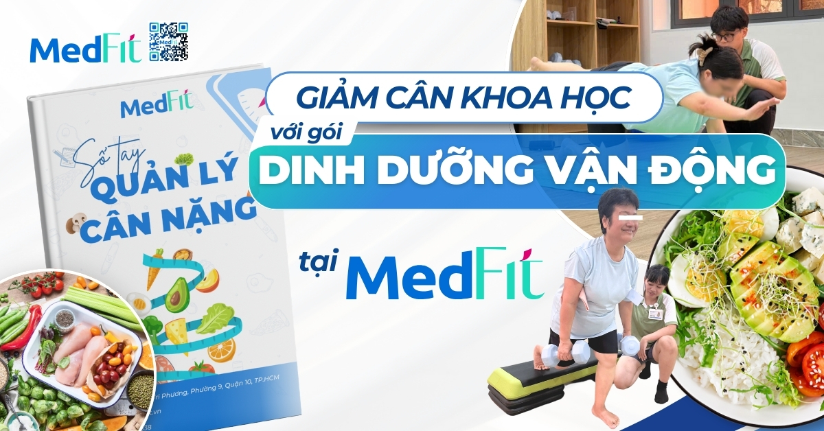 giảm cân khoa học với gói dinh dưỡng vận động tại medfit