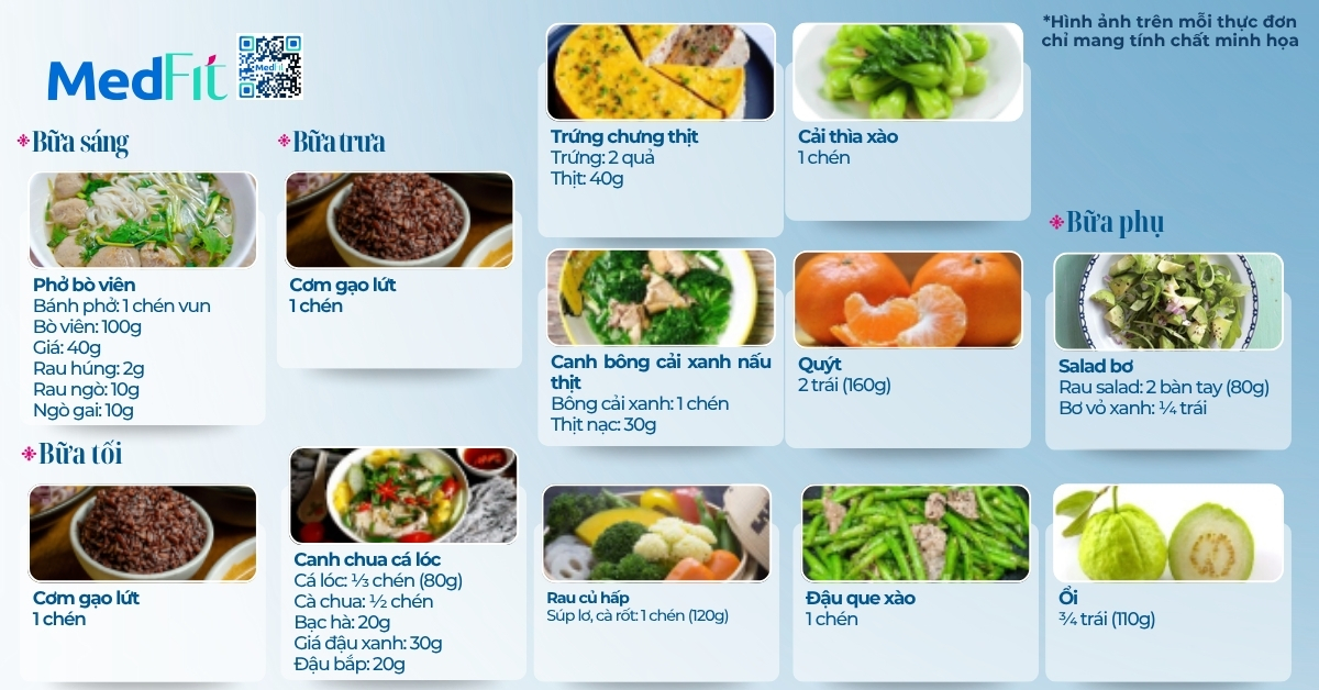 thực đơn giảm mỡ bụng mẫu ngày 4