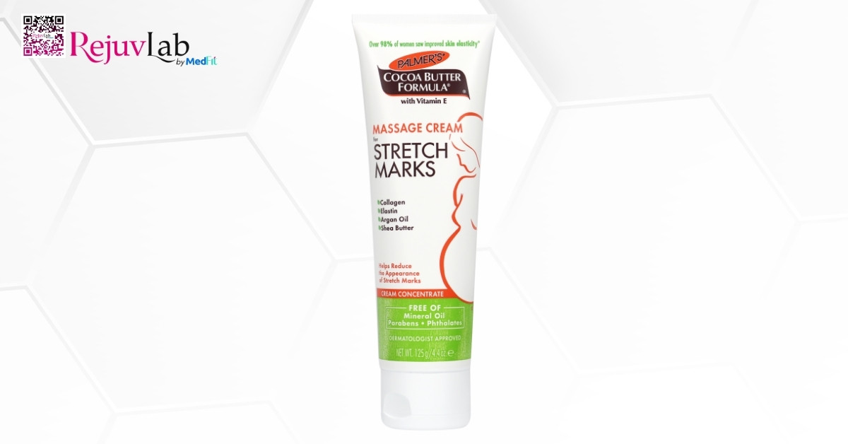 Kem ngăn ngừa và hỗ trợ giảm rạn da Palmer’s Cocoa Butter Massage Cream for Stretch Marks