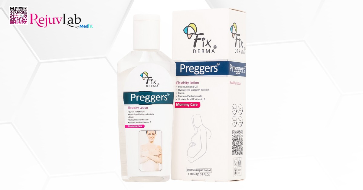 Lotion Fixderma Preggers Elasticity dưỡng ẩm, giảm vết rạn cho phụ nữ mang thai và sau khi sinh