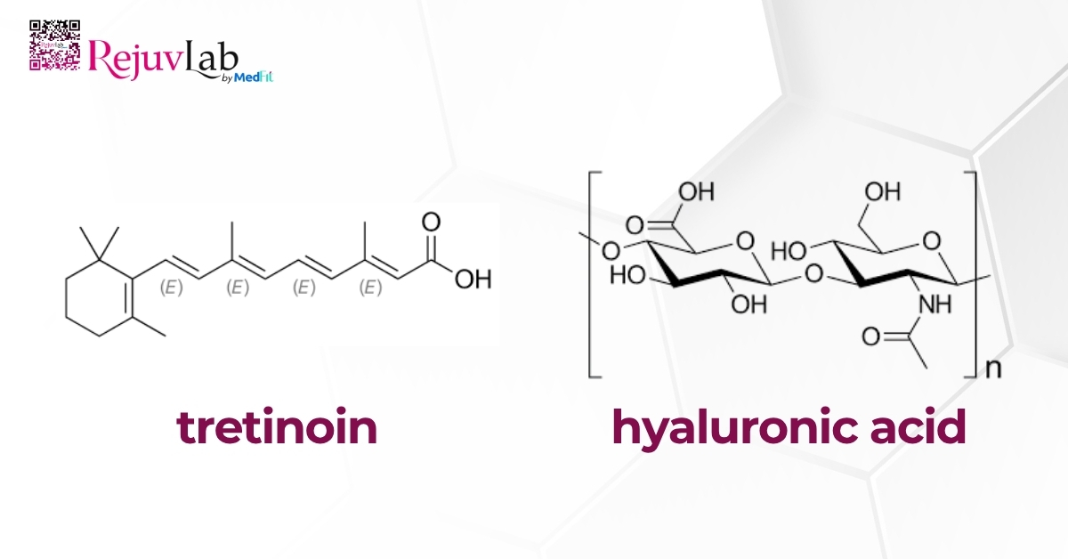 công thức phân tử của tretinoin và hyaluronic acid