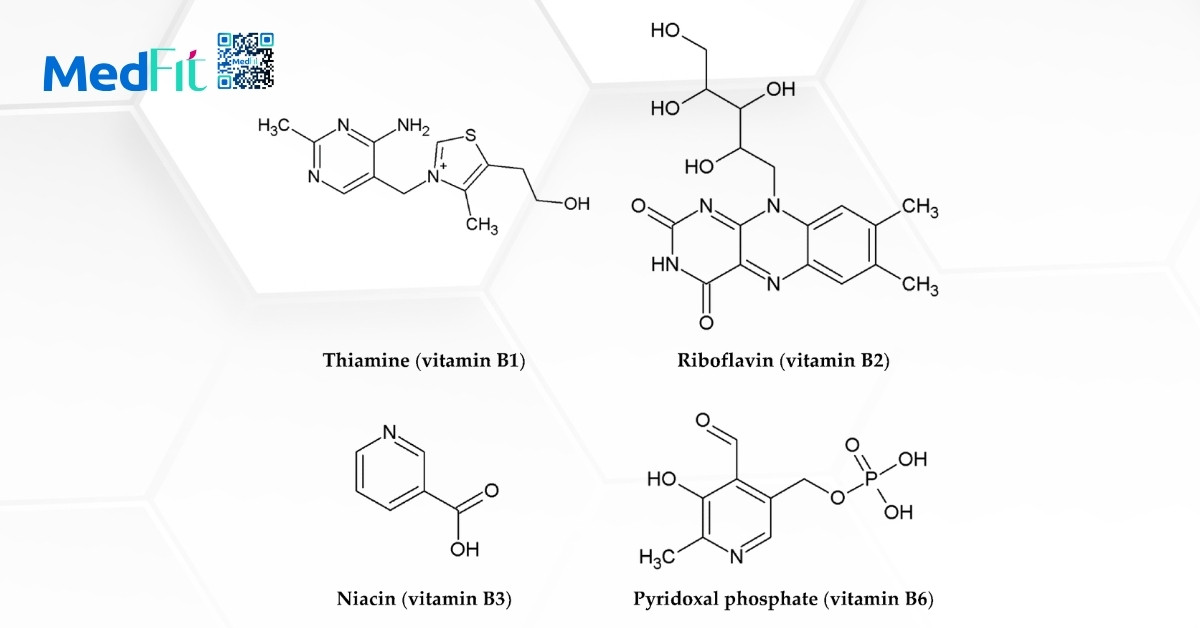 công thức phân tử của vitamin b (b1, b2, b3, b6)