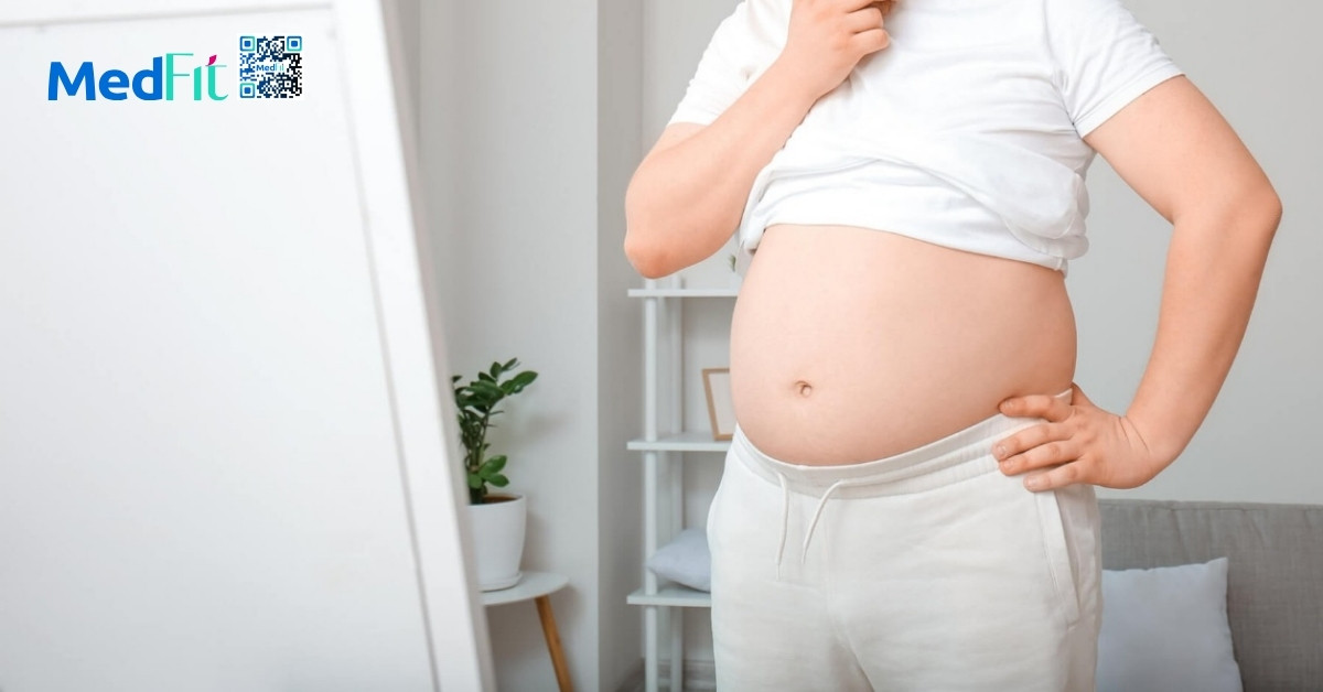hình minh hoạ béo phì gây vô sinh ở nam