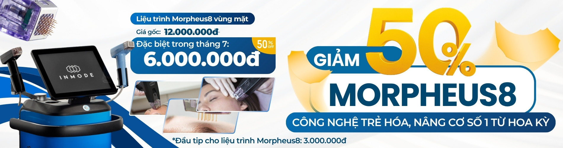 Banner sale 50% morpheus8 vùng mặt
