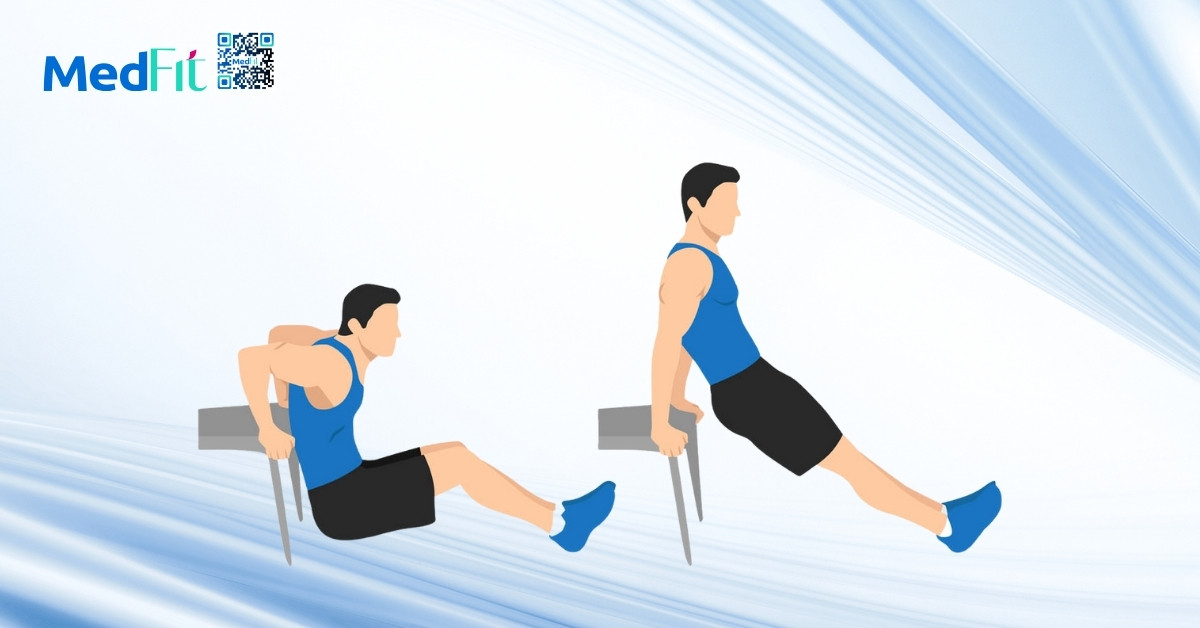 hình minh họa bài tập triceps dip