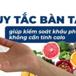 Quy tắc bàn tay giúp kiểm soát khẩu phần ăn không cần tính calo