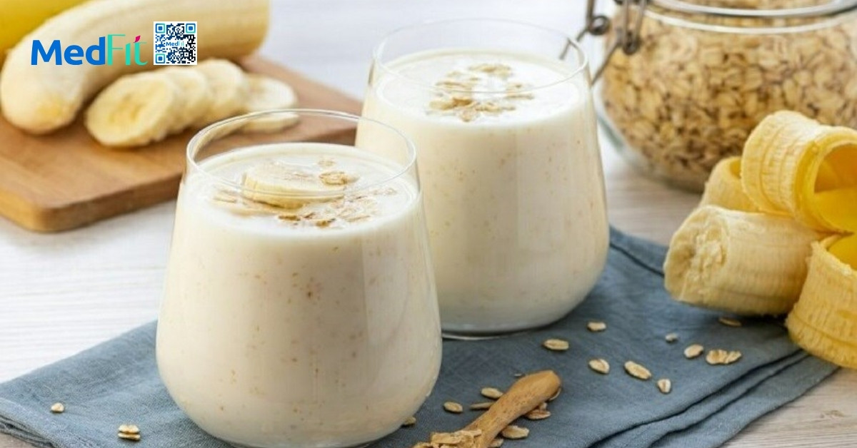 sinh tố protein + chuối