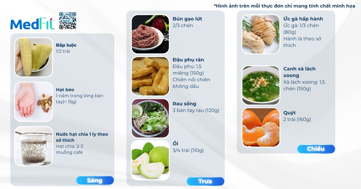 thực đơn giảm cân cho người bận rộn (ngày 3)