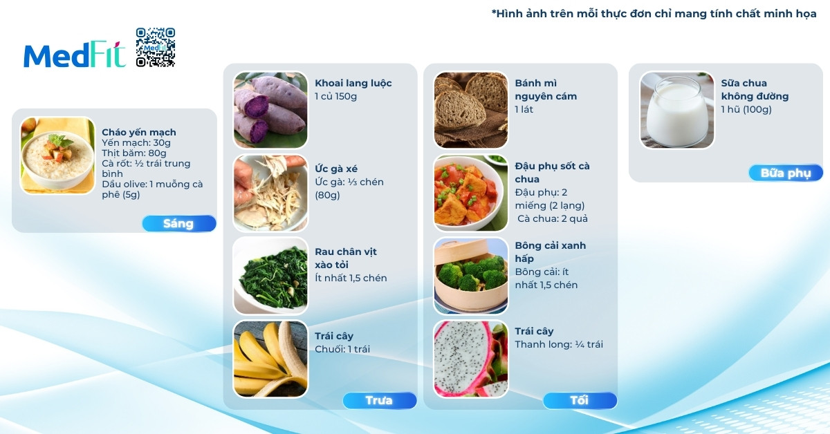 Hướng dẫn thực đơn giảm cân với khoai lang trong 7 ngày 4 Thực đơn giảm cân với khoai lang ngày 2