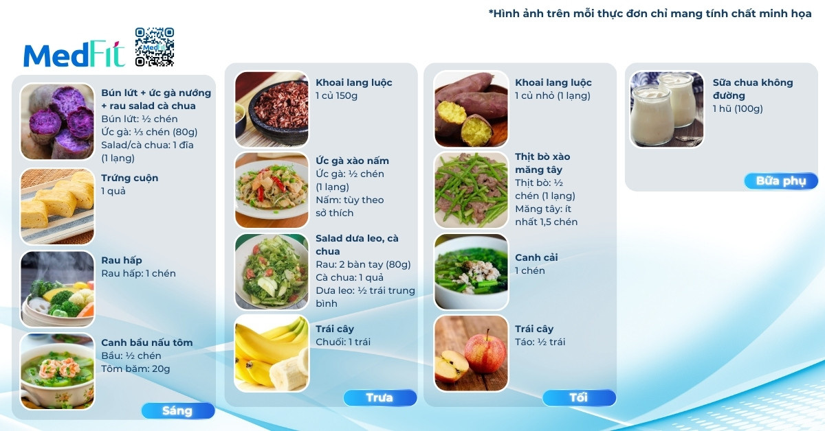 Hướng dẫn thực đơn giảm cân với khoai lang trong 7 ngày 8 Thực đơn giảm cân với khoai lang ngày 6