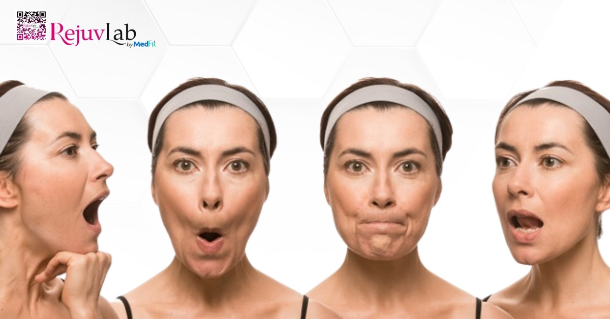Giảm cân có giúp mặt thon gọn hơn không? 3 hình minh họa bài tập cơ mặt