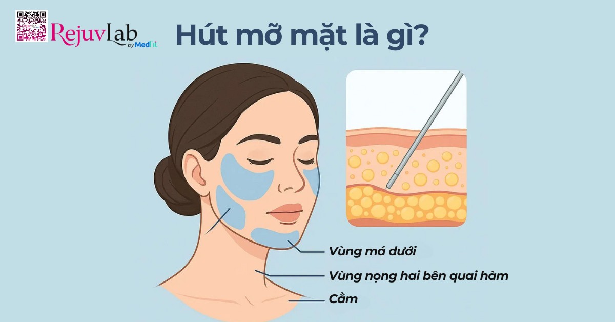hình minh họa hút mỡ mặt là gì