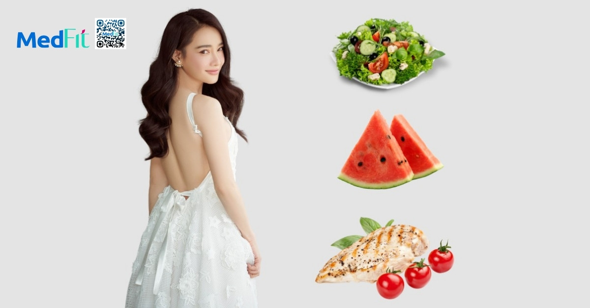 hình minh họa thực đơn giảm cân của nhã phương