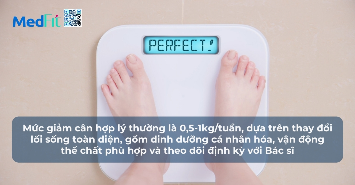 Có nên áp dụng thực đơn giảm cân 1 tuần giảm 6kg? 5 mức giảm cân hợp lý là giảm 0.5-1kg mỗi tuần