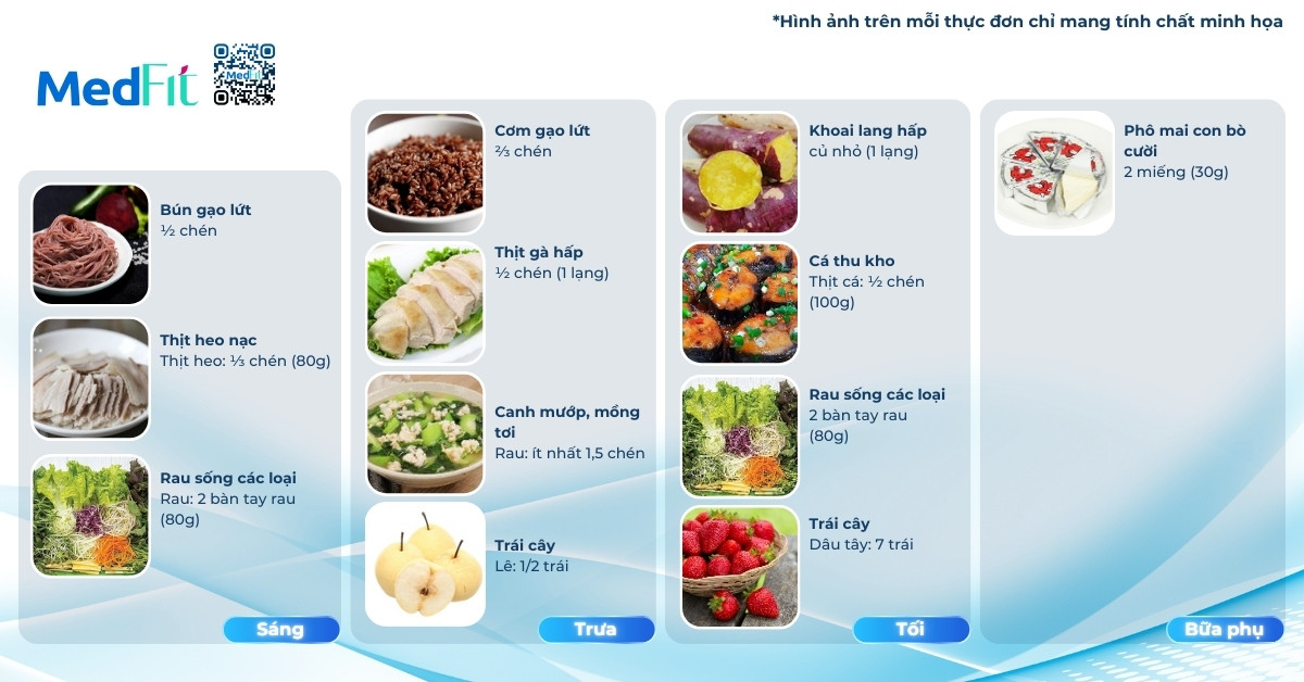 Hướng dẫn xây dựng thực đơn giảm cân cho người 60kg trong 1 tuần 3 thực đơn giảm cân cho người 60kg ngày 2