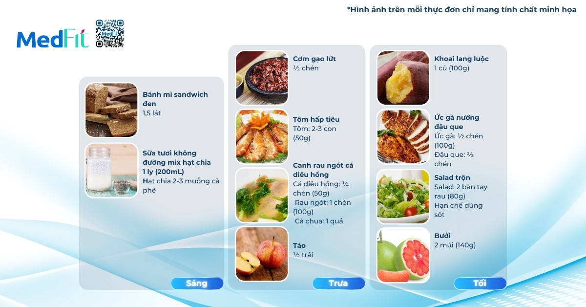Sáng trưa tối ăn gì để giảm cân? Gợi ý thực đơn giảm cân trong 7 ngày 5 thực đơn giảm cân mẫu ngày 1