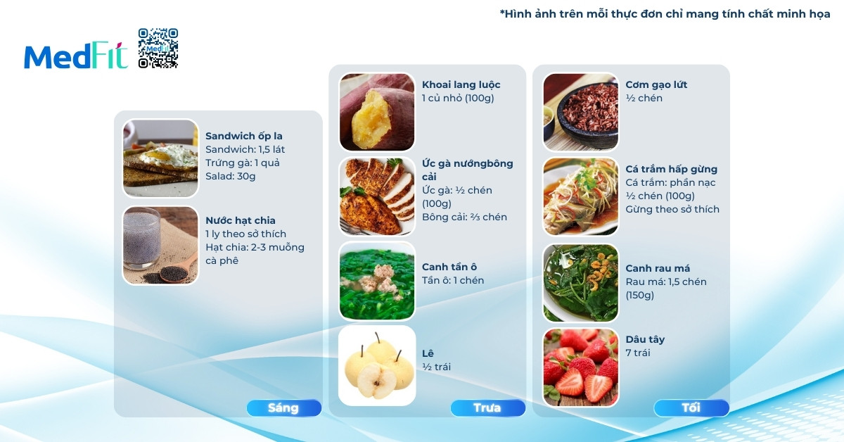 Sáng trưa tối ăn gì để giảm cân? Gợi ý thực đơn giảm cân trong 7 ngày 7 thực đơn giảm cân mẫu ngày 3