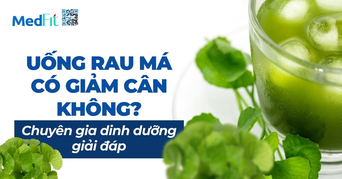 uống rau má có giảm cân không