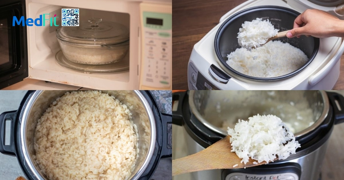 Thực hư ăn cơm nguội có tốt không và có giảm cân không? 7 -Trước khi dùng, cần hâm nóng cơm kỹ đến khi bốc hơi, đạt tối thiểu 75°C. Nếu sử dụng lò vi sóng, cần đảm bảo cơm được làm nóng đều, không còn chỗ lạnh.