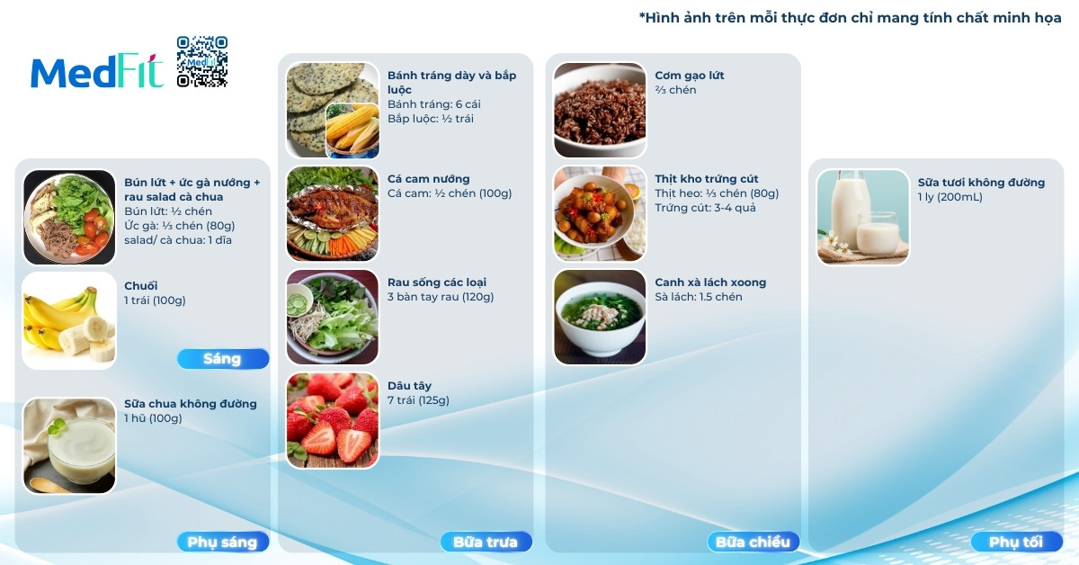 Thực đơn eat clean giảm cân ngày 5