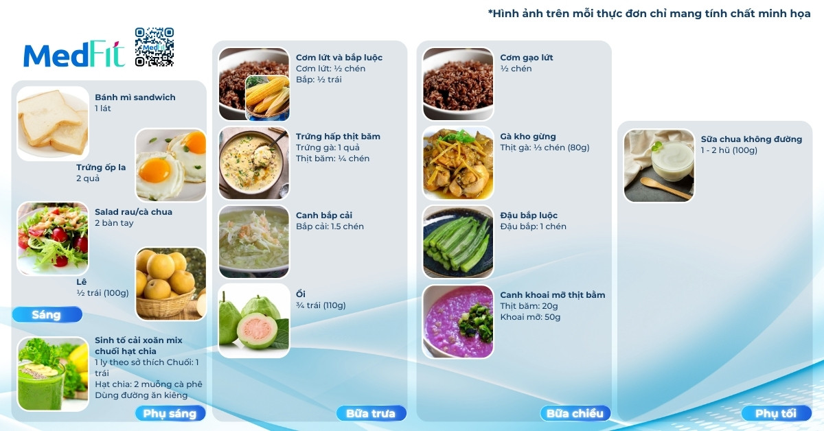 Thực đơn eat clean giảm cân ngày 7