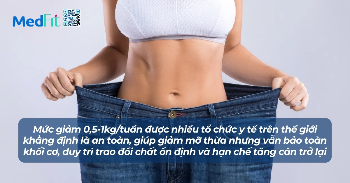 mức giảm cân an toàn và hợp lý