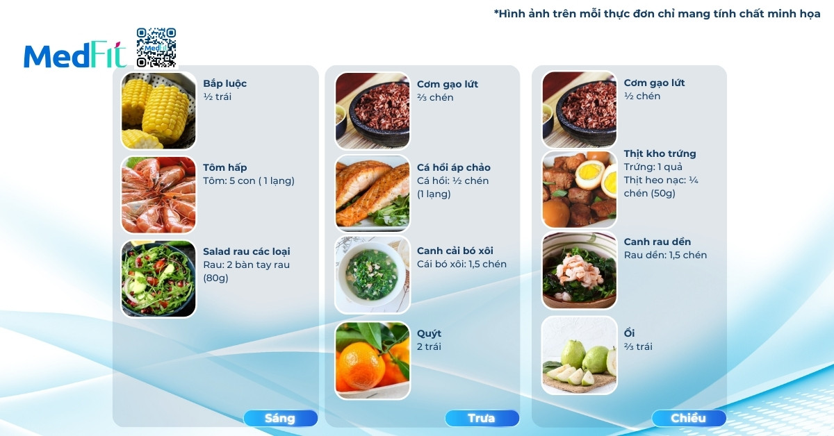 thực đơn giảm cân mẫu ngày 4