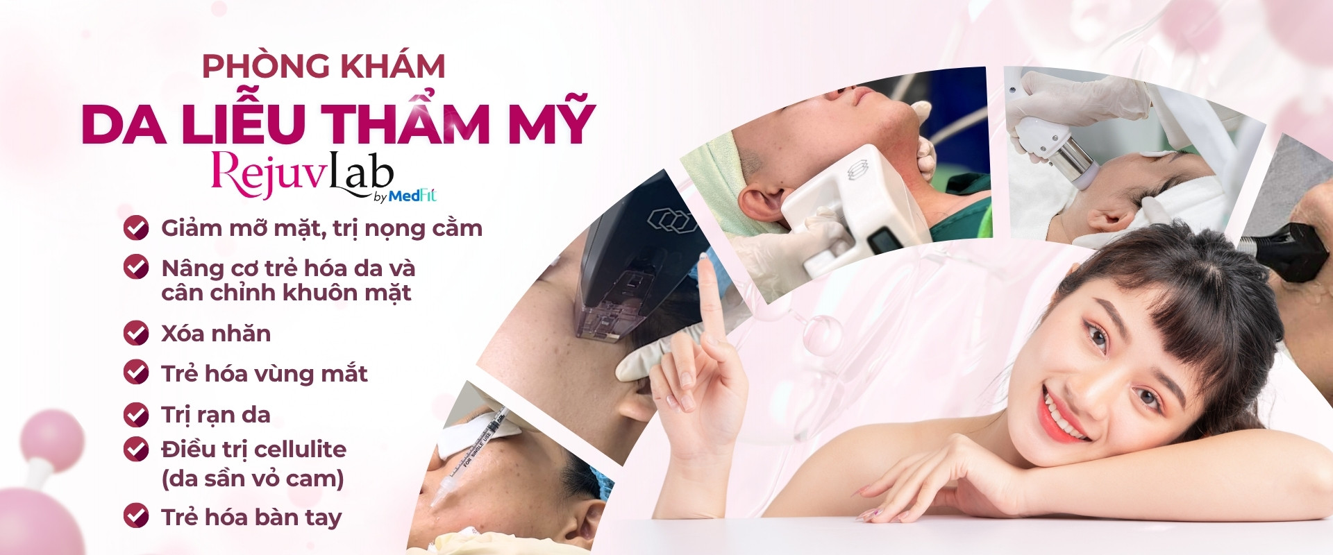 Banner trang chu Phong kham Da lieu Tham my PC 1