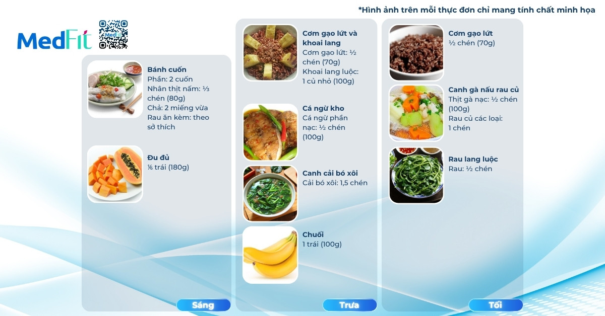 Thực đơn mẫu giảm mỡ bụng mà không giảm cân ngày 3