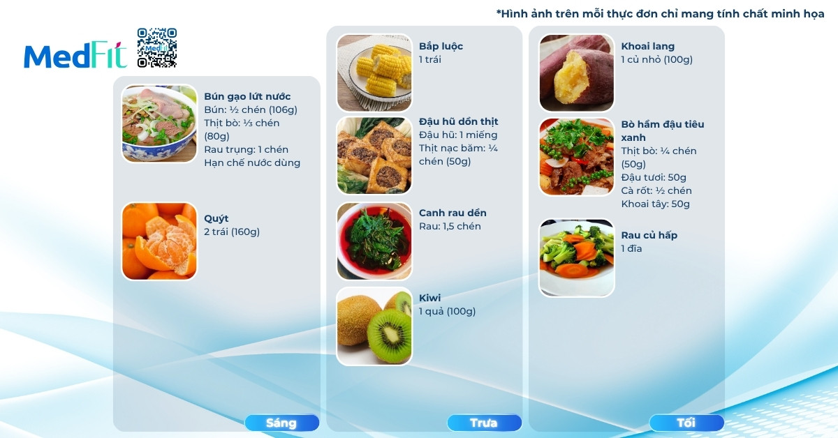 Thực đơn mẫu giảm mỡ bụng mà không giảm cân ngày 4