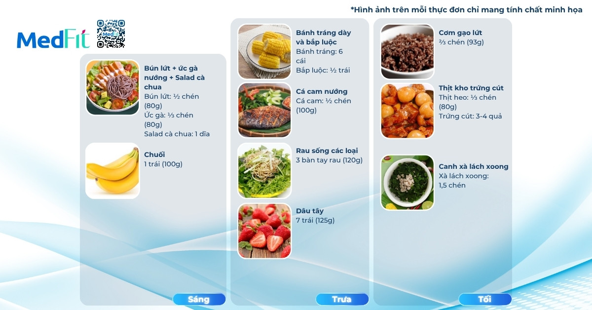 Thực đơn mẫu giảm mỡ bụng mà không giảm cân ngày 5