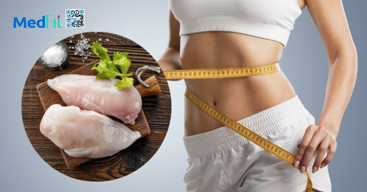 Công thức sinh tố ức gà giàu protein giúp tăng cơ, giảm mỡ hiệu quả 2 Bổ sung đầy đủ protein chất lượng cao từ các nguồn thực phẩm nạc như ức gà, cá hay trứng giúp giảm cân chủ yếu từ mỡ, hạn chế mất cơ