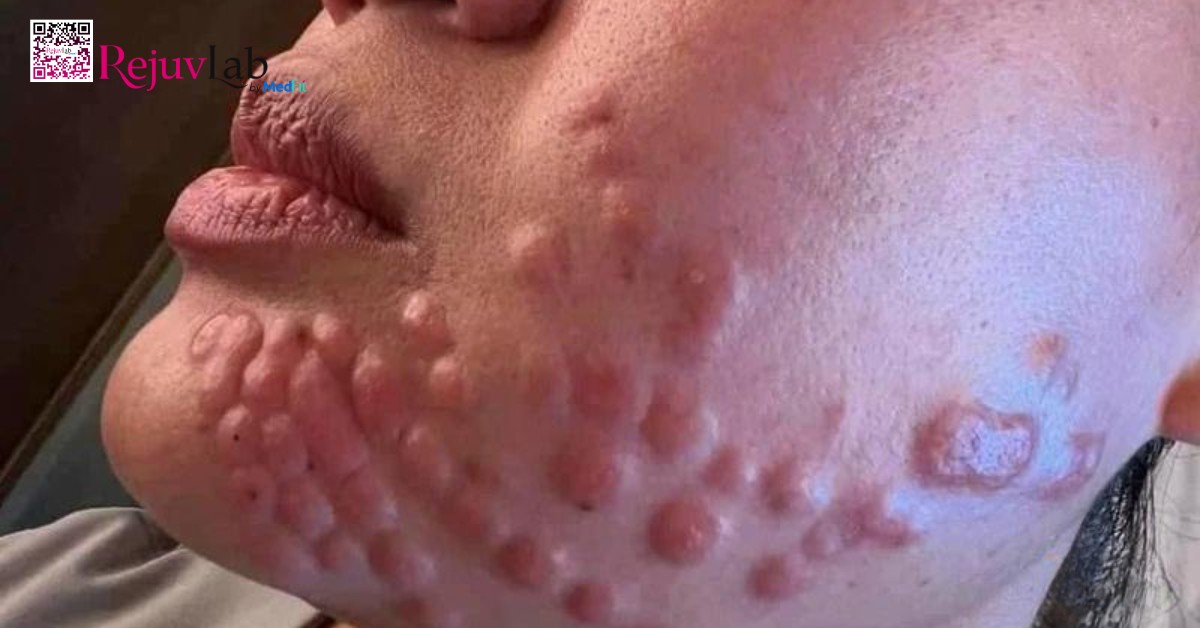 U hạt là một trong những biến chứng hiếm gặp nhưng được xem là nghiêm trọng nhất trong các tác hại của tiêm meso