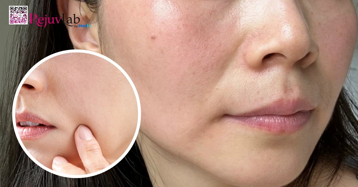 hình minh họa da có dấu hiệu lão hóa