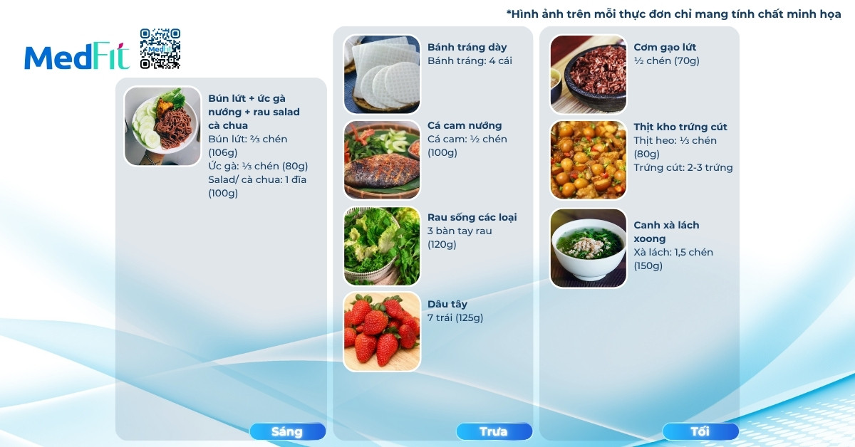 thực đơn giảm mỡ toàn thân trong 7 ngày (ngày 2)