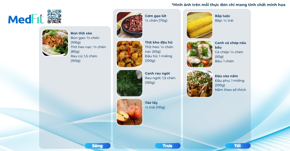 thực đơn giảm mỡ toàn thân trong 7 ngày (ngày 3)