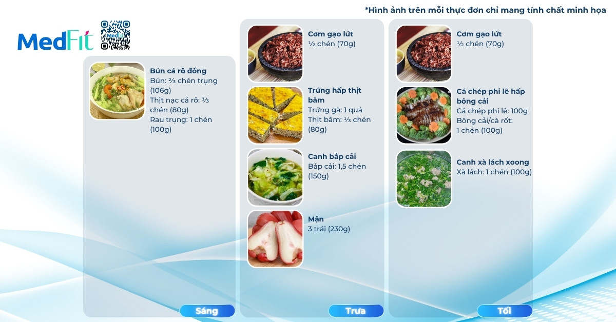 thực đơn giảm mỡ toàn thân trong 7 ngày (ngày 4)